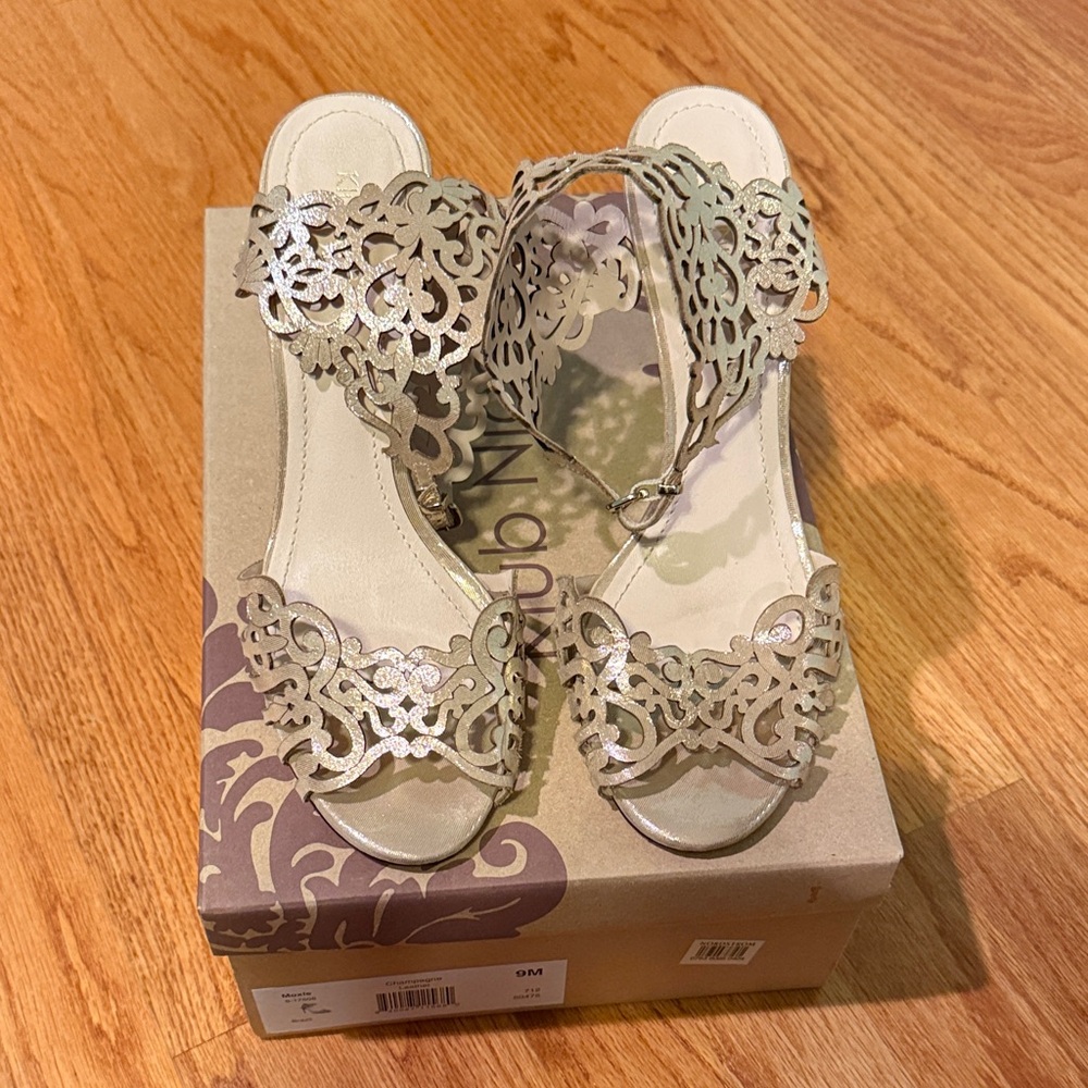 Klub Nico Classy and Elegant Gold Women's Heels